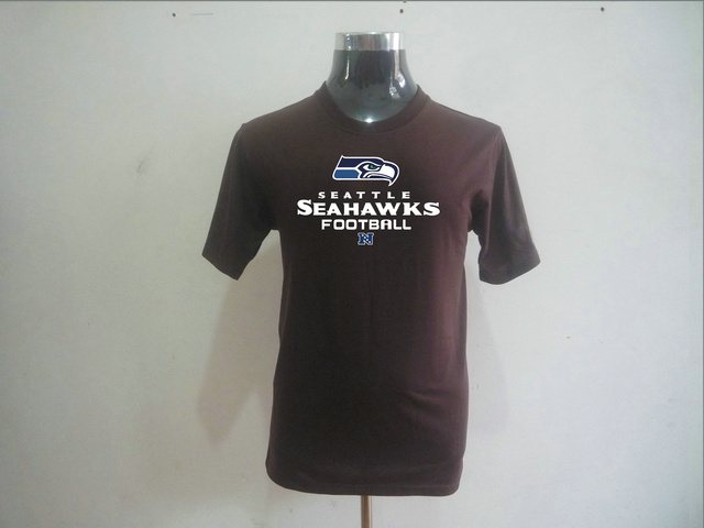 NEW NFL Seattle Seahawks Big & Tall  Critical Victory T-Shirt Brown
