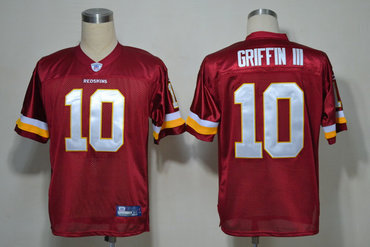 NFL Jerseys Washington Redskins 10 Robert Griffin III Red Jerseys