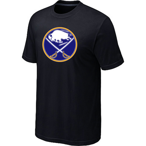 NHL Buffalo Sabres Big & Tall Logo Black T-Shirt NHL Buffalo Sabres Big & Tall Logo Black T-Shirt