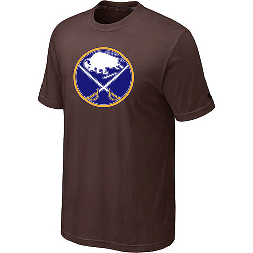 NHL Buffalo Sabres Big & Tall Logo Brown T-Shirt NHL Buffalo Sabres Big & Tall Logo Brown T-Shirt