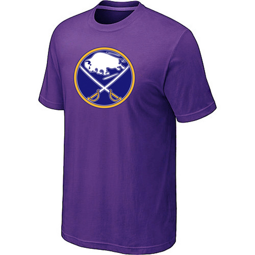NHL Buffalo Sabres Big & Tall Logo Purple T-Shirt NHL Buffalo Sabres Big & Tall Logo Purple T-Shirt