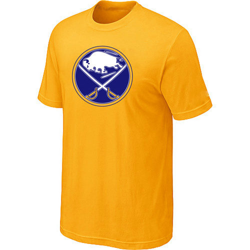 NHL Buffalo Sabres Big & Tall Logo Yellow T-Shirt NHL Buffalo Sabres Big & Tall Logo Yellow T-Shirt
