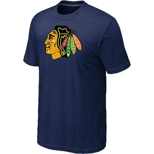 NHL Chicago Blackhawks Big & Tall Logo D.Blue T-Shirt NHL Chicago Blackhawks Big & Tall Logo D.Blue T-Shirt