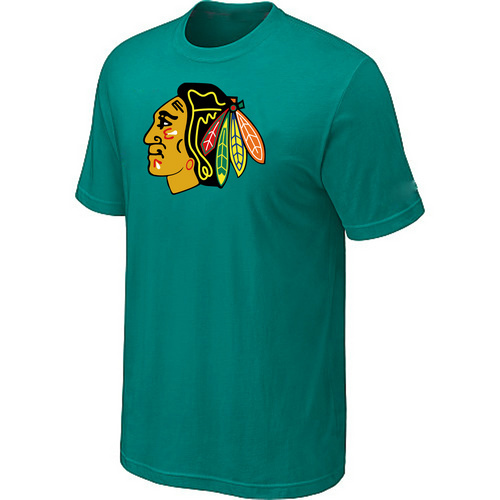 NHL Chicago Blackhawks Big & Tall Logo Green T-Shirt NHL Chicago Blackhawks Big & Tall Logo Green T-Shirt