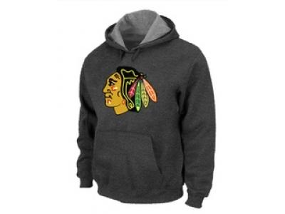 NHL Chicago Blackhawks Big & Tall Logo Pullover Hoodie D.Grey