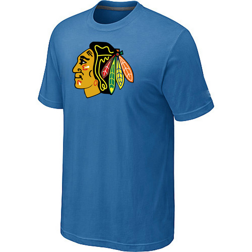 NHL Chicago Blackhawks Big & Tall Logo Light Blue T-Shirt NHL Chicago Blackhawks Big & Tall Logo Light Blue T-Shirt