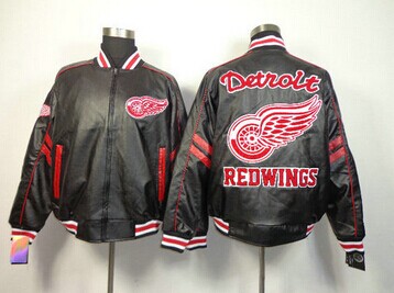 NHL Detroit Red Wings Leather Jacket NHL Detroit Red Wings Leather Jacket
