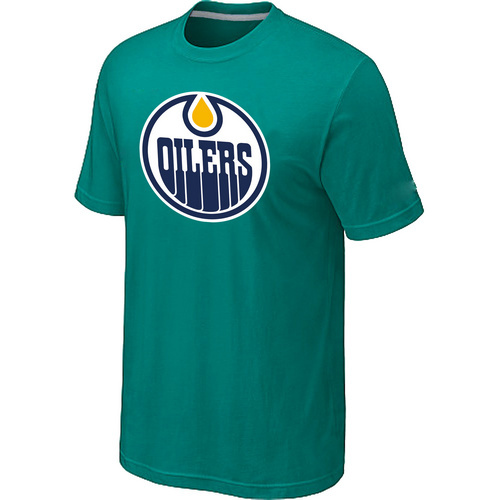 NHL Edmonton Oilers Big & Tall Logo Green T-Shirt NHL Edmonton Oilers Big & Tall Logo Green T-Shirt