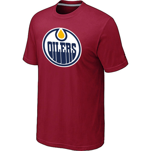 NHL Edmonton Oilers Big & Tall Logo Red T-Shirt NHL Edmonton Oilers Big & Tall Logo Red T-Shirt