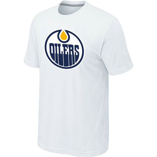 NHL Edmonton Oilers Big & Tall Logo White T-Shirt NHL Edmonton Oilers Big & Tall Logo White T-Shirt