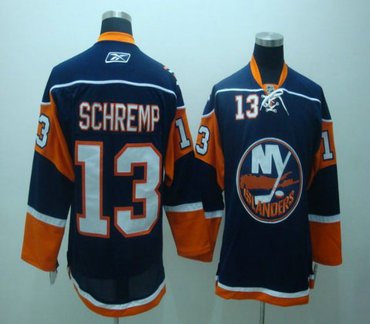 NHL Jerseys Channel Islands #13 SCHREMP blue NHL Jerseys Channel Islands #13 SCHREMP blue