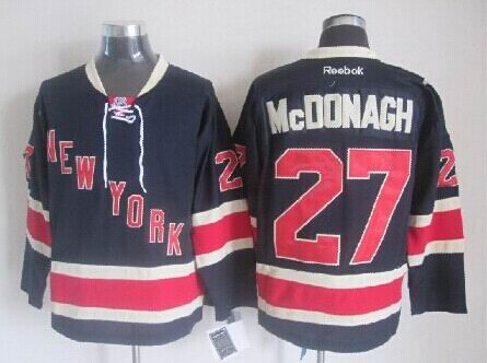 NHL Jerseys New York Rangers #27 Mcdonagh Dark Blue Jerseys