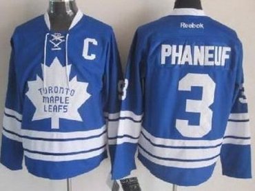 NHL Jerseys Toronto Maple Leafs 3 Dion Phaneuf Blue