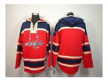 NHL Jerseys Washington Capitals Blank Red(Pullover hooded sweatshirt) (1)