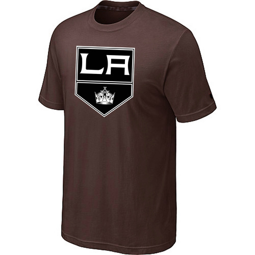 NHL Los Angeles Kings Big & Tall Logo Brown T-Shirt NHL Los Angeles Kings Big & Tall Logo Brown T-Shirt