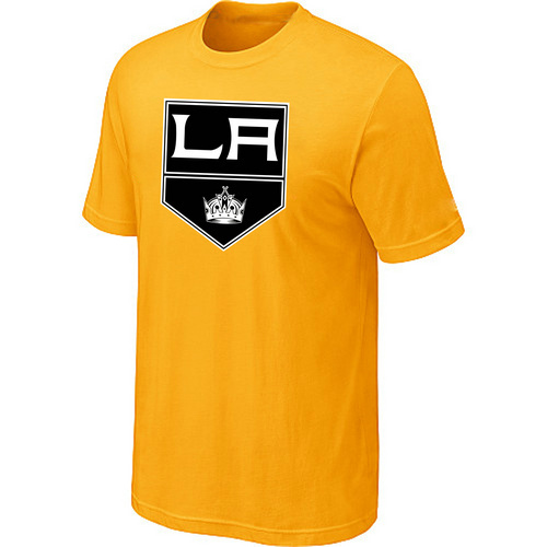 NHL Los Angeles Kings Big & Tall Logo Yellow T-Shirt NHL Los Angeles Kings Big & Tall Logo Yellow T-Shirt