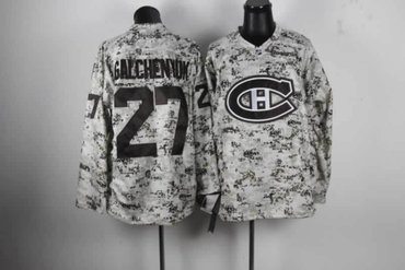 NHL Montreal Canadiens 27 Galchenyuk Camo Jerseys