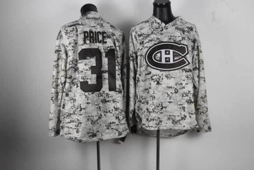 NHL Montreal Canadiens 31 Carey Price Camo Jerseys