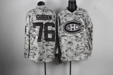 NHL Montreal Canadiens 76 Subban Camo Jerseys