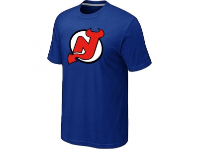 NHL New Jersey Devils Big & Tall Logo Blue T-Shirt NHL New Jersey Devils Big & Tall Logo Blue T-Shirt