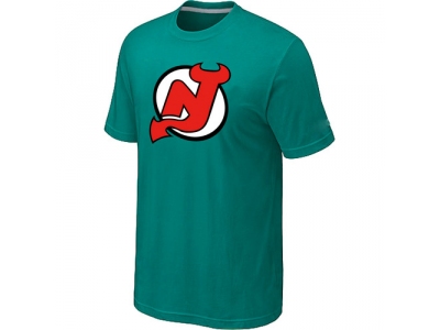 NHL New Jersey Devils Big & Tall Logo Green T-Shirt NHL New Jersey Devils Big & Tall Logo Green T-Shirt