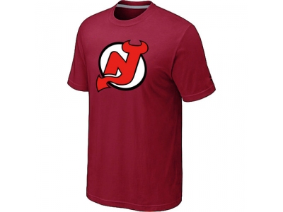 NHL New Jersey Devils Big & Tall Logo Red T-Shirt NHL New Jersey Devils Big & Tall Logo Red T-Shirt