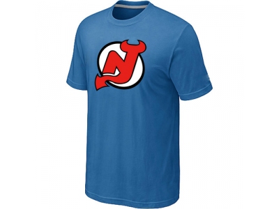 NHL New Jersey Devils Big & Tall Logo light Blue T-Shirt NHL New Jersey Devils Big & Tall Logo light Blue T-Shirt