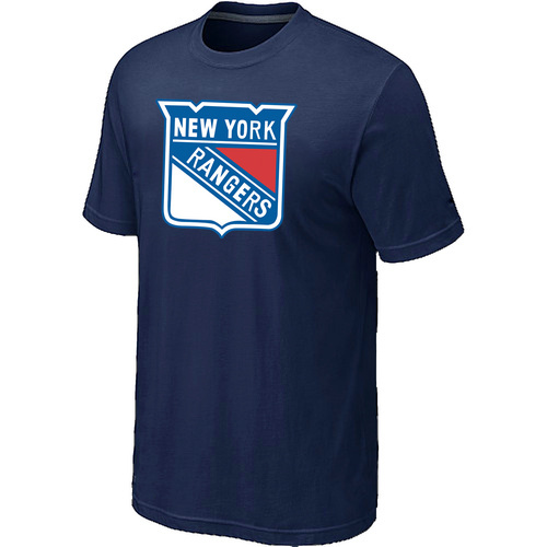 NHL New York Rangers Big & Tall Logo D.Blue T-Shirt NHL New York Rangers Big & Tall Logo D.Blue T-Shirt