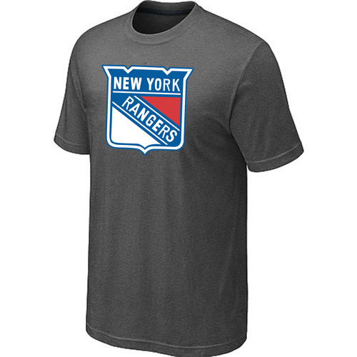 NHL New York Rangers Big & Tall Logo D.Grey T-Shirt NHL New York Rangers Big & Tall Logo D.Grey T-Shirt