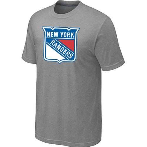 NHL New York Rangers Big & Tall Logo L.Grey T-Shirt NHL New York Rangers Big & Tall Logo L.Grey T-Shirt