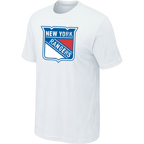 NHL New York Rangers Big & Tall Logo White T-Shirt NHL New York Rangers Big & Tall Logo White T-Shirt