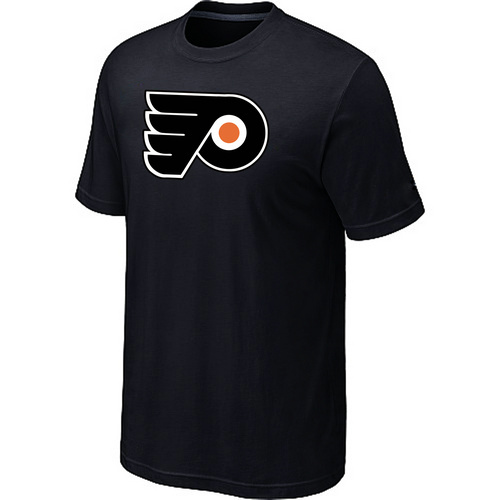 NHL Philadelphia Flyers Big & Tall Logo Black T-Shirt NHL Philadelphia Flyers Big & Tall Logo Black T-Shirt