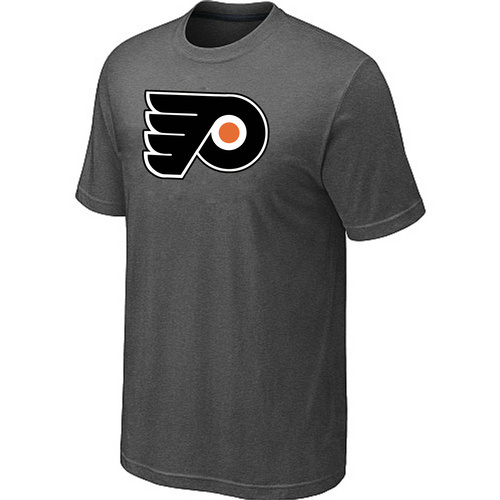 NHL Philadelphia Flyers Big & Tall Logo D.Grey T-Shirt NHL Philadelphia Flyers Big & Tall Logo D.Grey T-Shirt