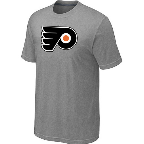 NHL Philadelphia Flyers Big & Tall Logo L.Grey T-Shirt NHL Philadelphia Flyers Big & Tall Logo L.Grey T-Shirt