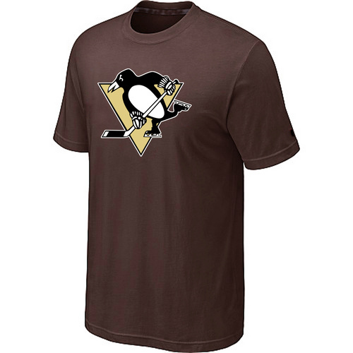 NHL Pittsburgh Penguins Big & Tall Logo Brown T-Shirt
