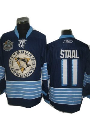 NHL Pittsburgh Penguins Winter Classic 11# Jordan Staal Blue Jerseys