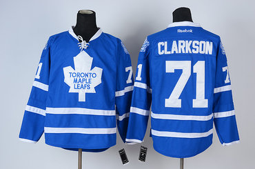 NHL Toronto Maple Leafs 71 David Clarkson Blue Jerseys