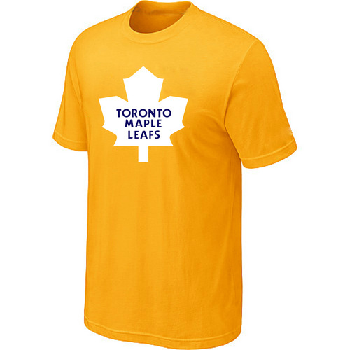 NHL Toronto Maple Leafs Big & Tall Logo Yellow T-Shirt NHL Toronto Maple Leafs Big & Tall Logo Yellow T-Shirt