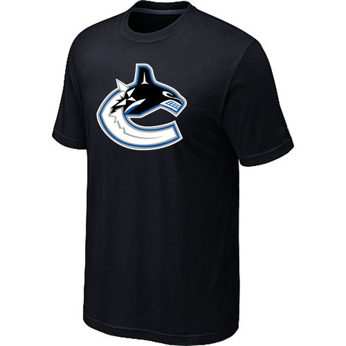 NHL Vancouver Canucks Black Big & Tall Logo T-Shirt NHL Vancouver Canucks Black Big & Tall Logo T-Shirt