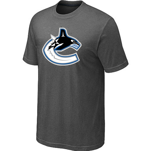 NHL Vancouver Canucks D.Grey Big & Tall Logo T-Shirt NHL Vancouver Canucks D.Grey Big & Tall Logo T-Shirt