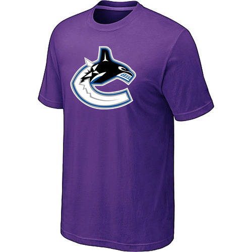 NHL Vancouver Canucks Purple Big & Tall Logo T-Shirt NHL Vancouver Canucks Purple Big & Tall Logo T-Shirt