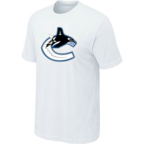 NHL Vancouver Canucks White Big & Tall Logo T-Shirt NHL Vancouver Canucks White Big & Tall Logo T-Shirt