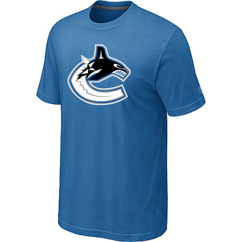 NHL Vancouver Canucks light Blue Big & Tall Logo T-Shirt NHL Vancouver Canucks light Blue Big & Tall Logo T-Shirt
