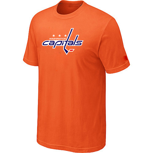 NHL Washington Capitals Big & Tall Logo Orange T-Shirt