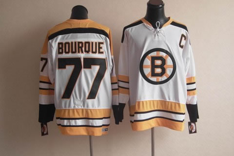 NHL jerseys Boston Bruins 77 BOURQUE jerseys white