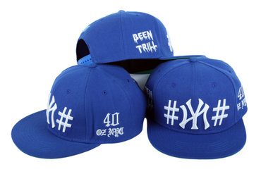 NY Been Trill 40 Oz Blue Snapback Adjustable Hat LH