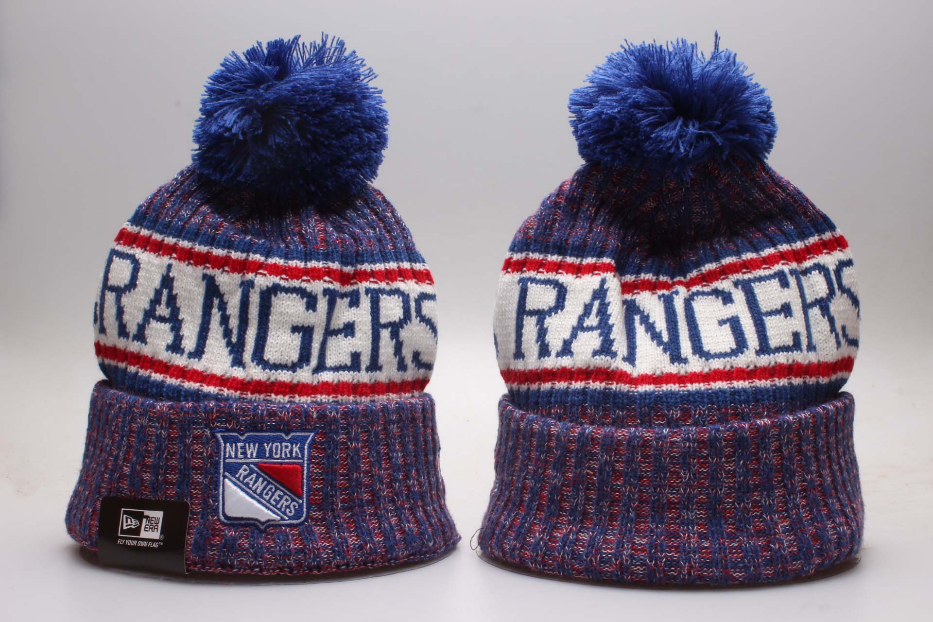 NY Rangers Fresh Logo Blue Knit Hat YP