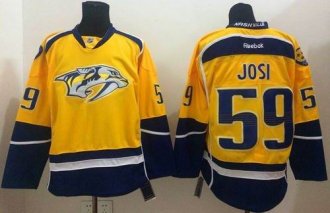Nashville Predators #59 Roman Josi Yellow Home Stitched NHL Jersey