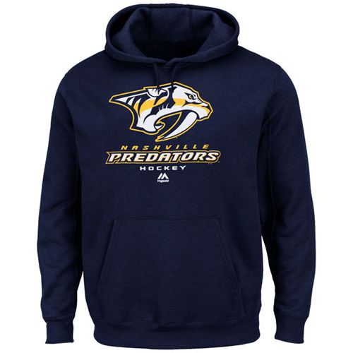 Nashville Predators Majestic Critical Victory VIII Fleece Hoodie Navy Blue Nashville Predators Majestic Critical Victory VIII Fleece Hoodie Navy Blue