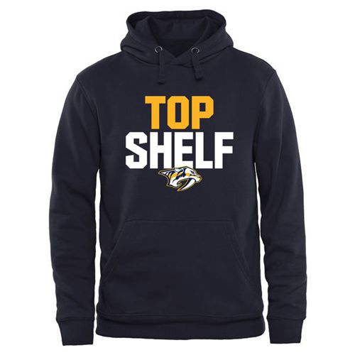 Nashville Predators Top Shelf Pullover Hoodie Navy Nashville Predators Top Shelf Pullover Hoodie Navy